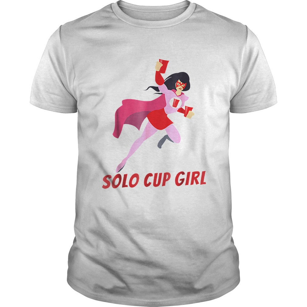 Halloween Solo Cup Women Beer Super Hero Costume Shirt